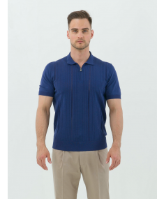 91M519- 3125103- 005 Blue CORNELIANI Polo shirt