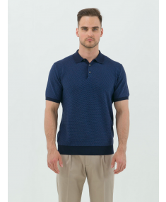 91M556- 3125164- 006 Blue CORNELIANI Polo shirt