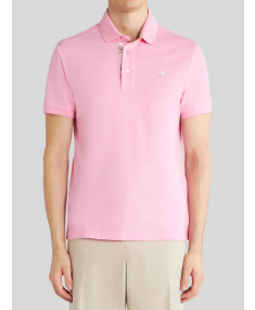 Embroidered Pegaso Pink ETRO Polo shirt