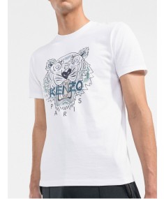 Logo-Print White KENZO T-shirt