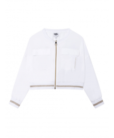 Z16125 White KARL LAGERFELD Jacket