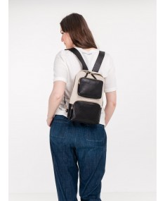 Black Medium Beige LORENA ANTONIAZZI Backpack