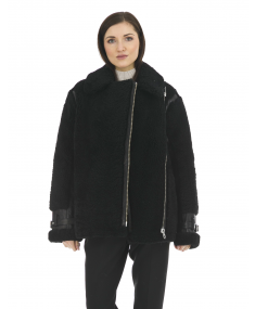 Black MOOSE KNUCKLES Sheepskin jacket
