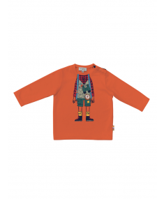 Orange PAUL SMITH JUNIOR T-shirt with long sleeves