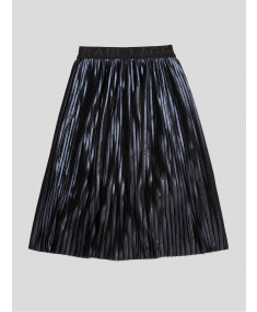 Pleated Navy KARL LAGERFELD Skirt