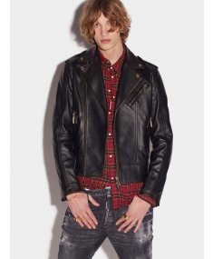 S74AM1329 Black DSQUARED2 Leather jacket
