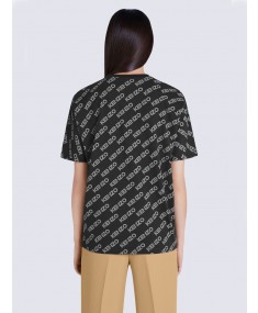 Monogram Print Black KENZO T-shirt