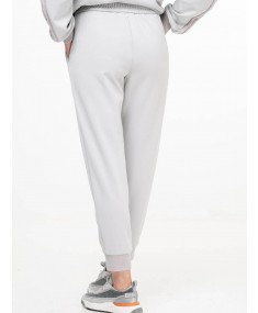 Light Grey LORENA ANTONIAZZI Sport trousers