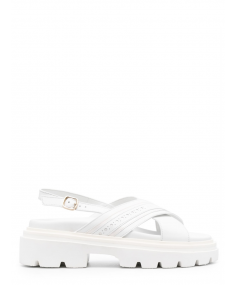 Tuesday-Uhti50 White SANTONI Sandals