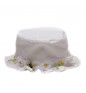 White with Flowers MONNALISA Hat