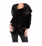 Black Nafa 38 BRASCHI Fur coat