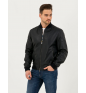 Le00172 O70386 301 Black CANALI Leather jacket