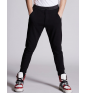 Black Shiny Black DSQUARED2 Sport trousers