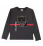 Heather Grey KARL LAGERFELD T-shirt with long sleeves