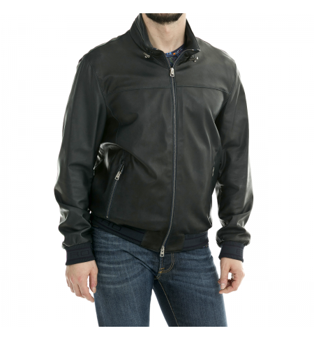 Кожаная куртка ETRO Black