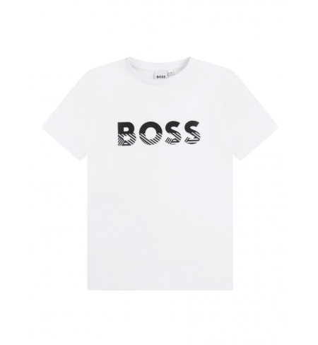 Т-майка HUGO BOSS Slim Logo Print White