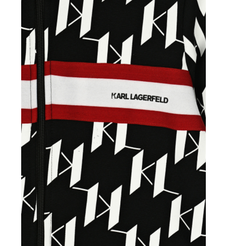 Спортивная кофта KARL LAGERFELD Z25356 Black White