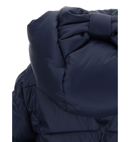 Куртка MONNALISA Tessuto Tecnico Basic With Bow Blu Scuro