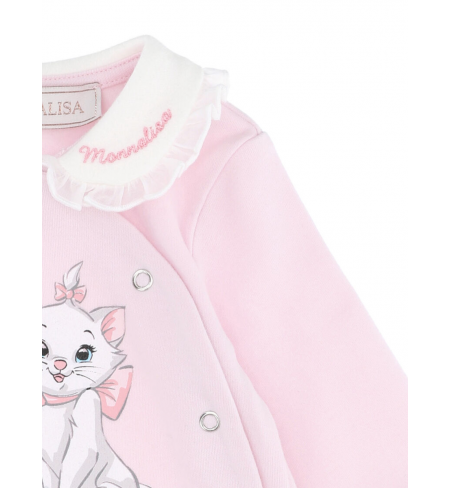 Ползунки MONNALISA Aristocats Cotton With Collar Rosa Antico