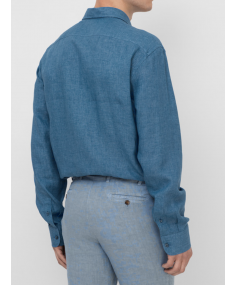 Рубашка ETRO Linen Blue