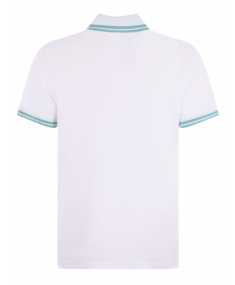 Рубашка поло ETRO Green Contrasting Profiles White