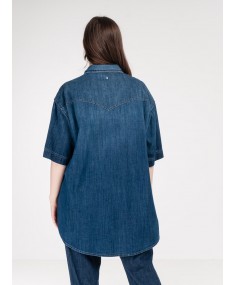 Рубашка LORENA ANTONIAZZI Short Sleeves Medium Blue