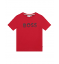 Т-майка HUGO BOSS Slim Logo Print Poppy
