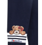 Леггинсы MONNALISA Teddy Bear Jersey Elasticizzato Coto Blu Scuro
