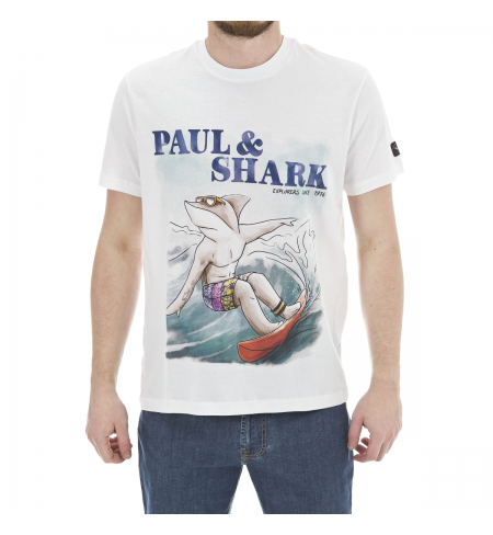 T-krekls PAUL AND SHARK White