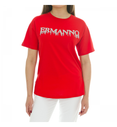 T-krekls E.ERMANNO SCERVINO Red