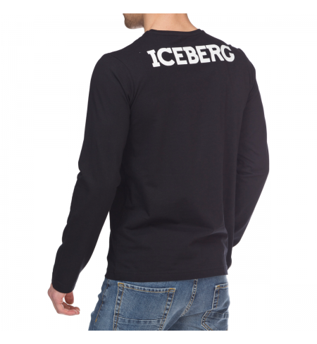 Krekls ar garām piedurknēm ICEBERG Nero