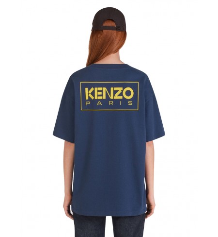 T-krekls Kenzo Paris Logo Midnight Blue