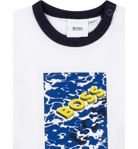 T-krekls HUGO BOSS J05913 White