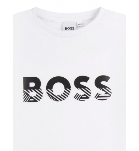 T-krekls HUGO BOSS Slim Logo Print White