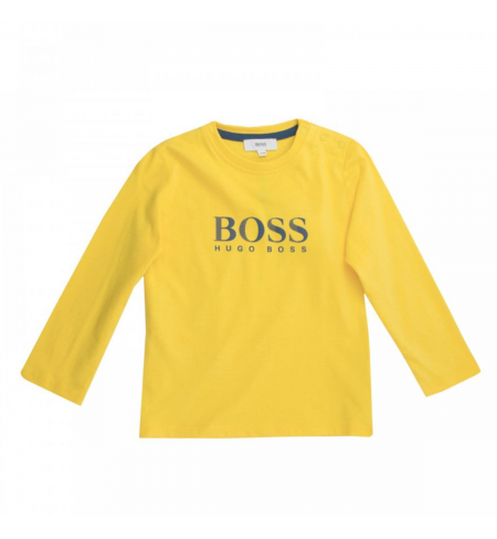 Krekls ar garām piedurknēm HUGO BOSS Yellow