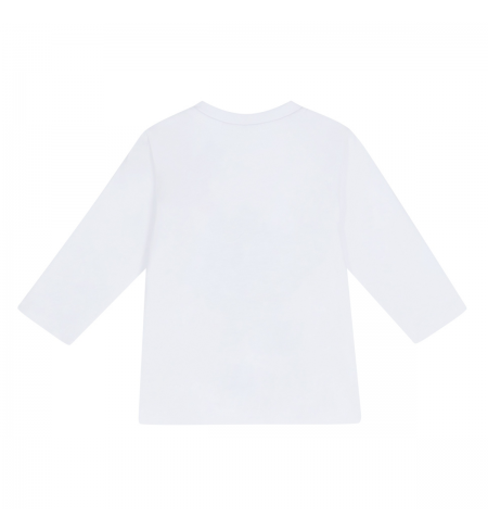 Krekls ar garām piedurknēm HUGO BOSS White Grey