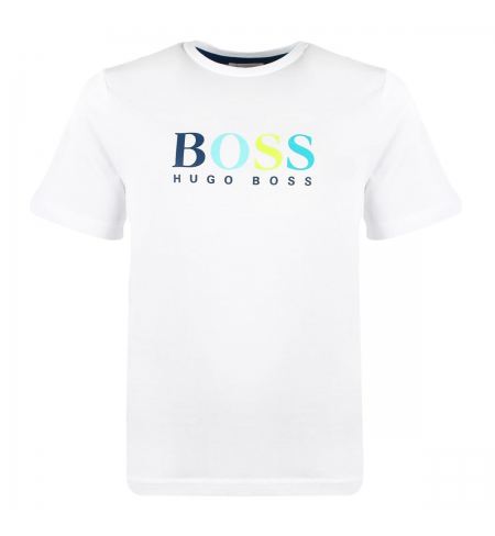 T-krekls HUGO BOSS White Blue