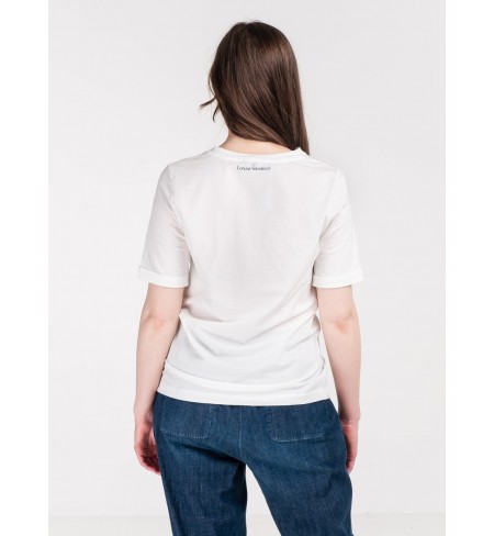 T-krekls LORENA ANTONIAZZI Cotton Off White