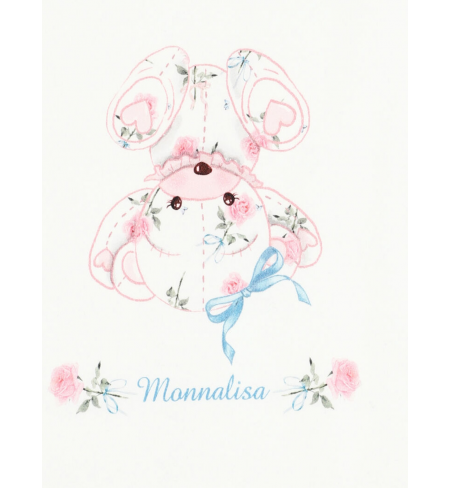 Komplekts MONNALISA With Teddy Bear And Roses Print