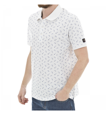 Polo krekls PAUL AND SHARK White With Light Blue