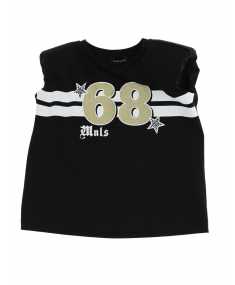 T-krekls MONNALISA Black Print And Number 68