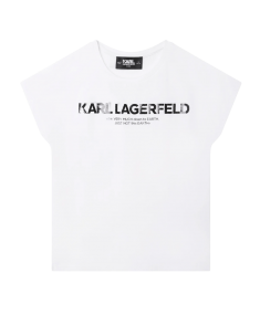 T-krekls KARL LAGERFELD White