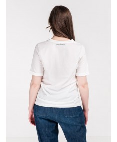 T-krekls LORENA ANTONIAZZI Cotton Off White