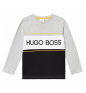 Krekls ar garām piedurknēm HUGO BOSS Grey Black