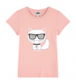 T-krekls KARL LAGERFELD Washed Pink